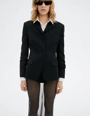 Triple-breasted tailored jacket