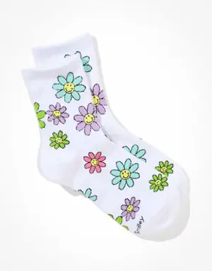 Flower Smiley® '90s Crew Socks
