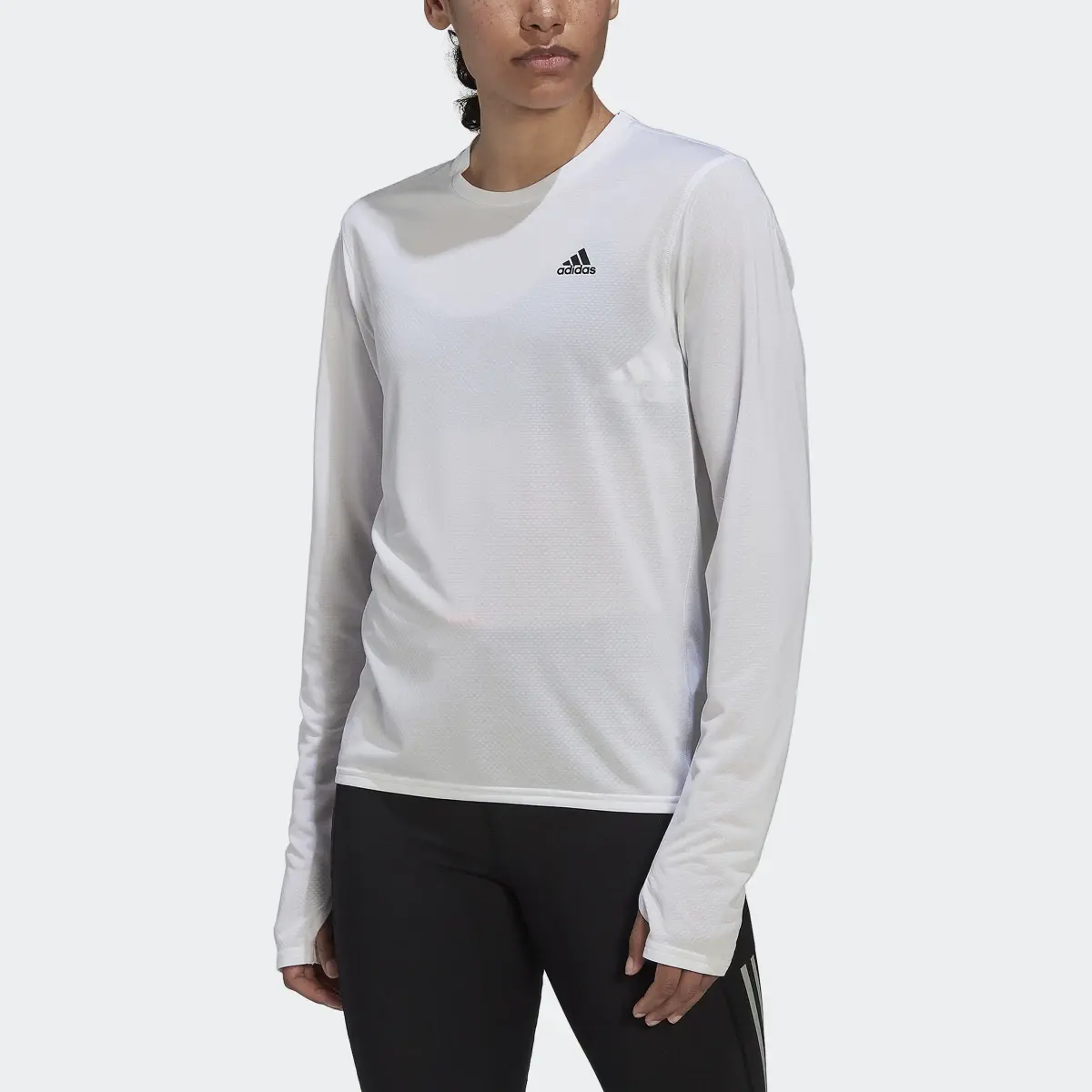 Adidas Run Icons Running Long Sleeve Tee. 1