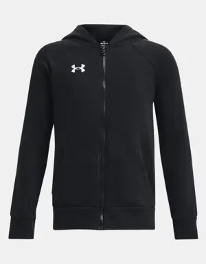 Boys' UA Rival Fleece Full-Zip Hoodie