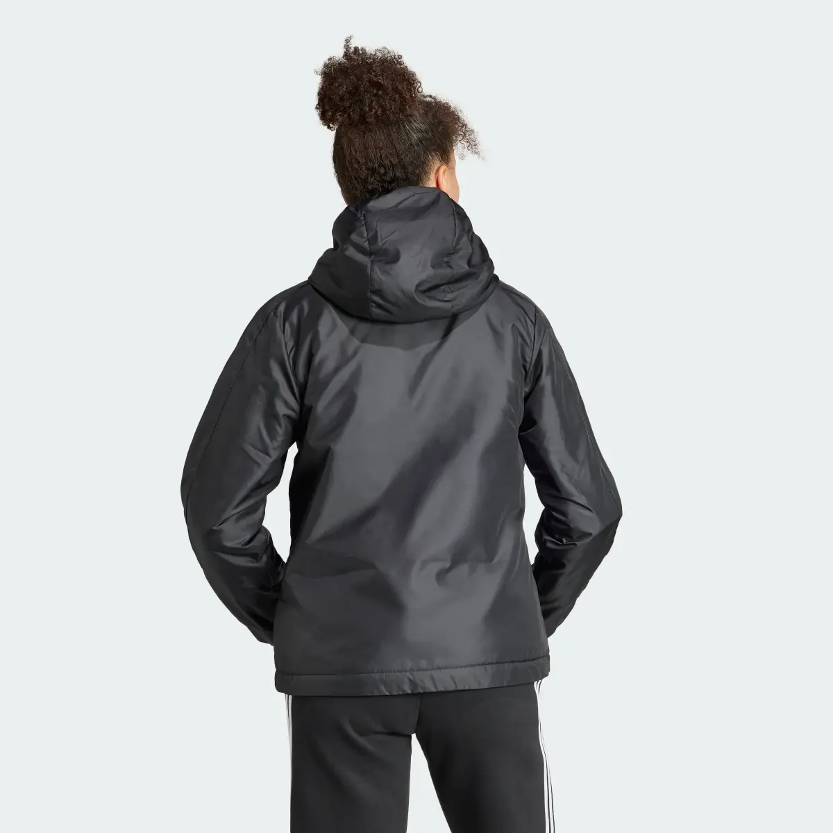 Adidas Essentials 3-Stripes Insulated Hooded Jacket. 3