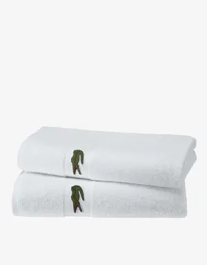 Lacoste Contrast Band Cotton L Casual Towel