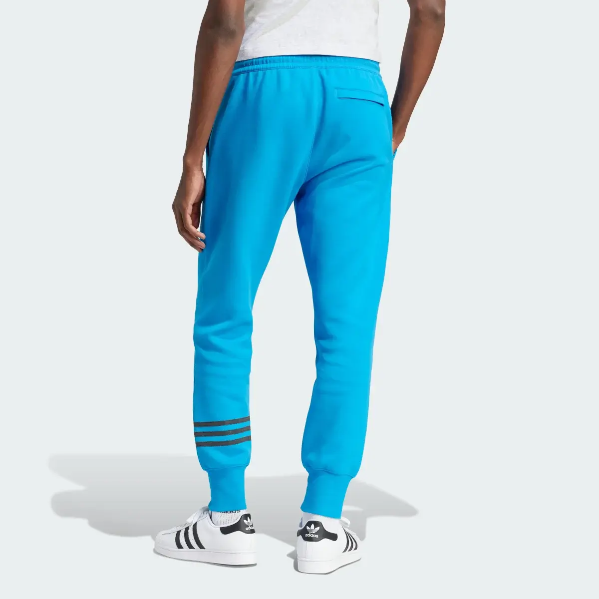 Adidas Street Neuclassics Cuffed Sweat Tracksuit Bottoms. 3