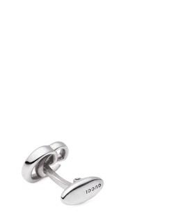 Silver cufflinks with Double G