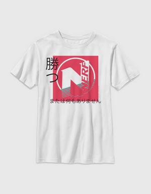 Kids Nerf Kanji Tee white