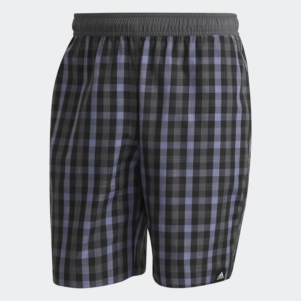 Adidas Classic-Length Check Swim Shorts. 1