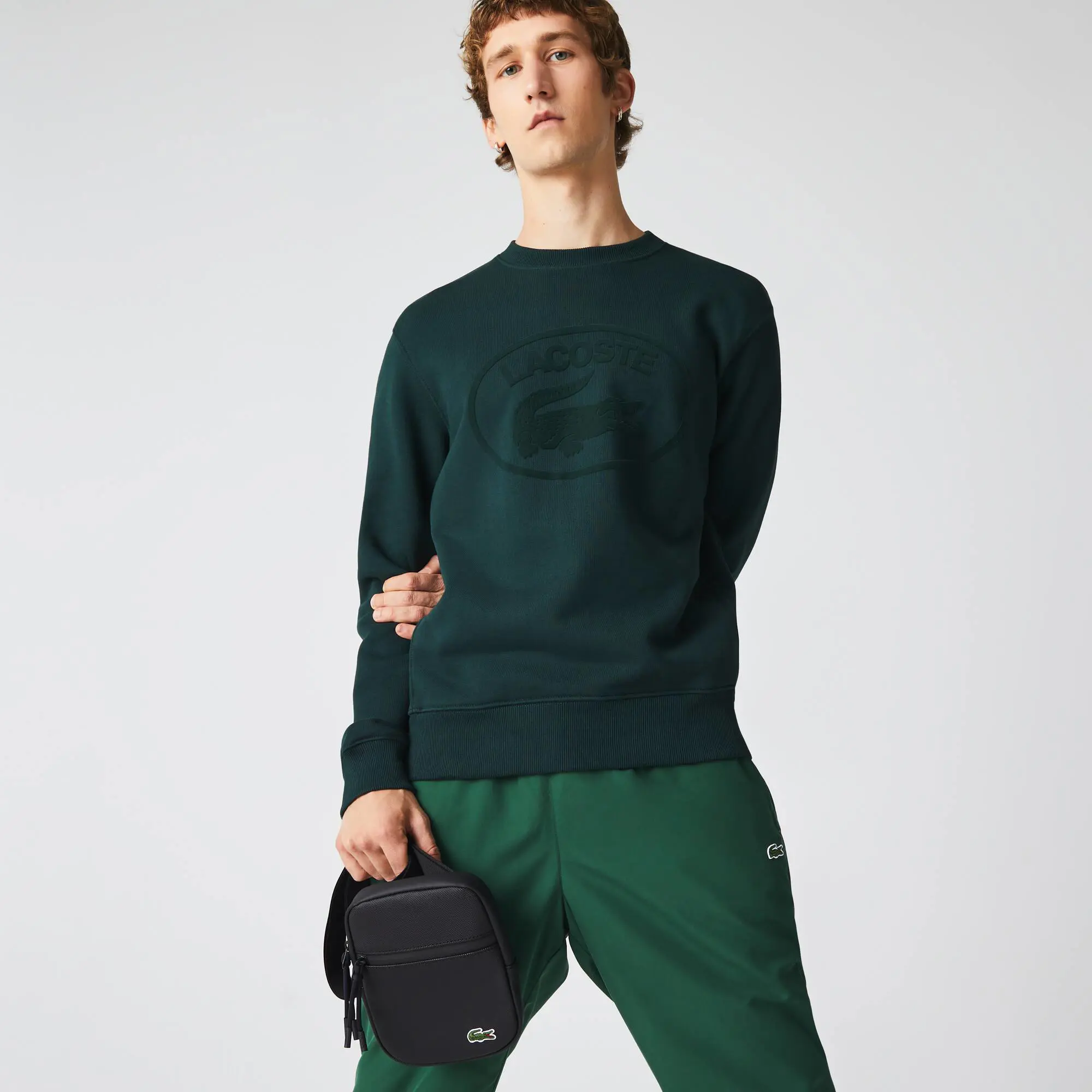 Lacoste Herren Umhängetasche LCST aus beschichtetem Canvas. 1 Lacoste Herren Umhängetasche LCST aus beschichtetem Canvas. 1