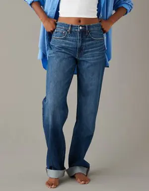 Low-Rise Baggy Straight Jean