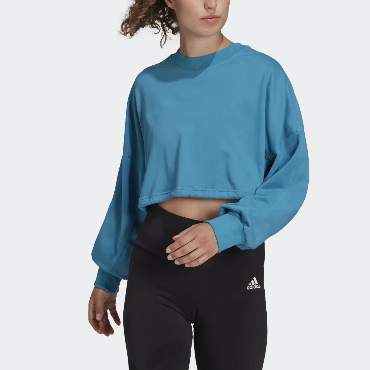 Adidas Sportswear Studio Lounge Summer Sweatshirt. 1