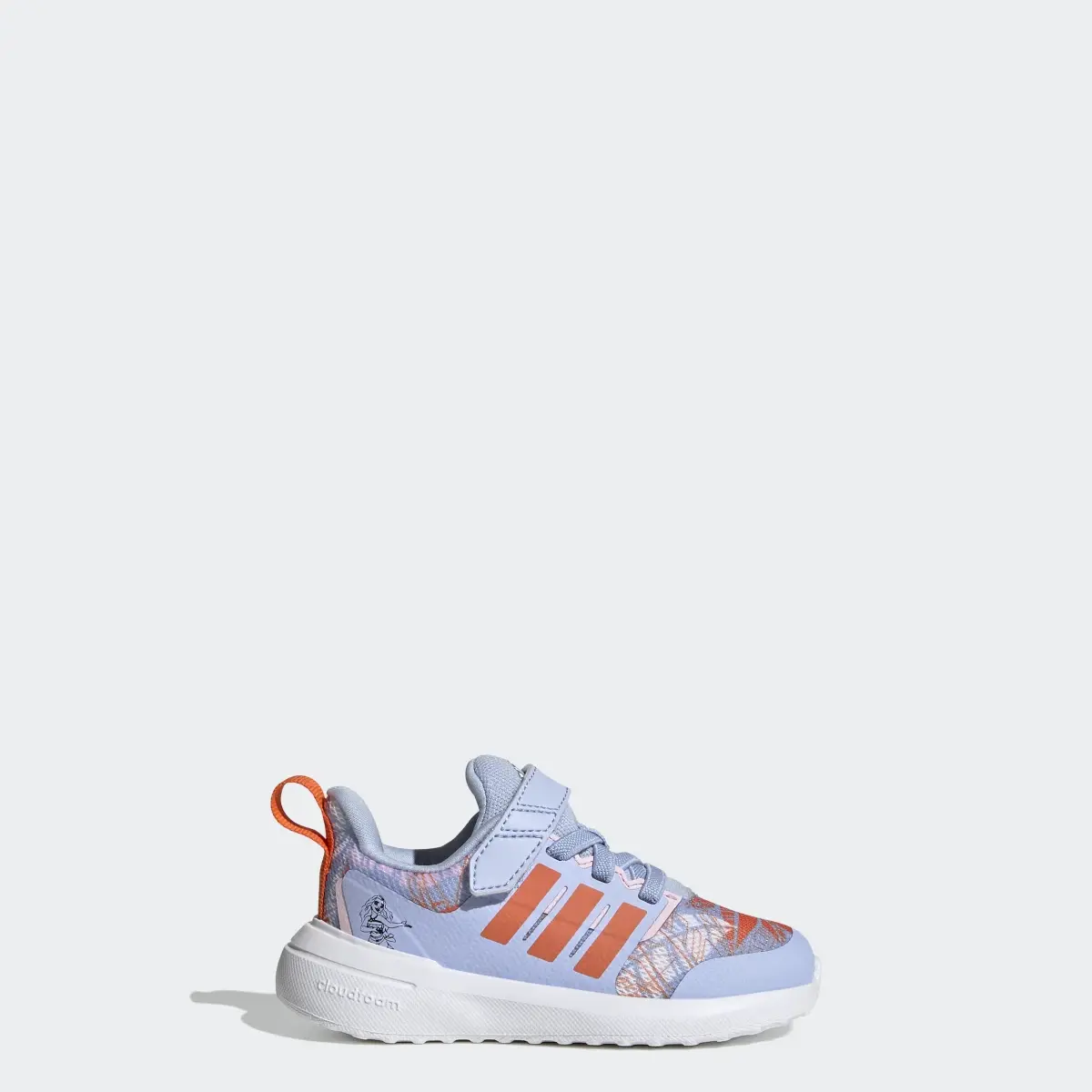 Adidas Chaussure à lacets élastiques et scratch sur le dessus adidas x Disney FortaRun 2.0 Moana Cloudfoam. 1