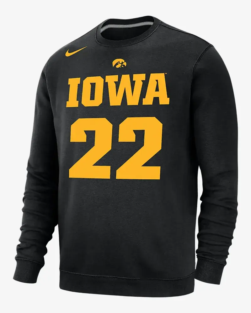 Nike Caitlin Clark Iowa Club Fleece. 1