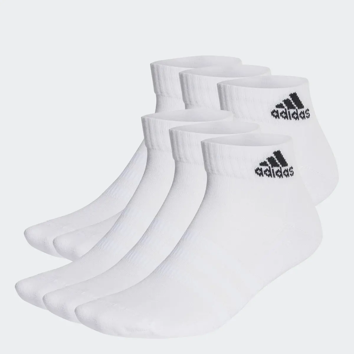 Adidas Meias pelo Tornozelo Acolchoadas Sportswear – 6 pares. 1