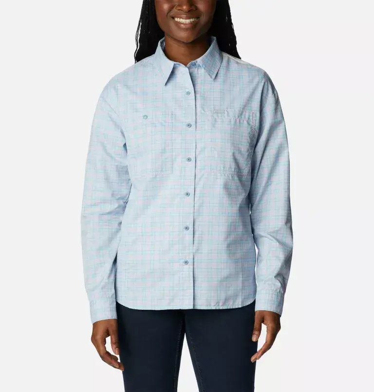 Columbia Women's Silver Ridge Utility™ Patterned Long Sleeve Shirt. 1