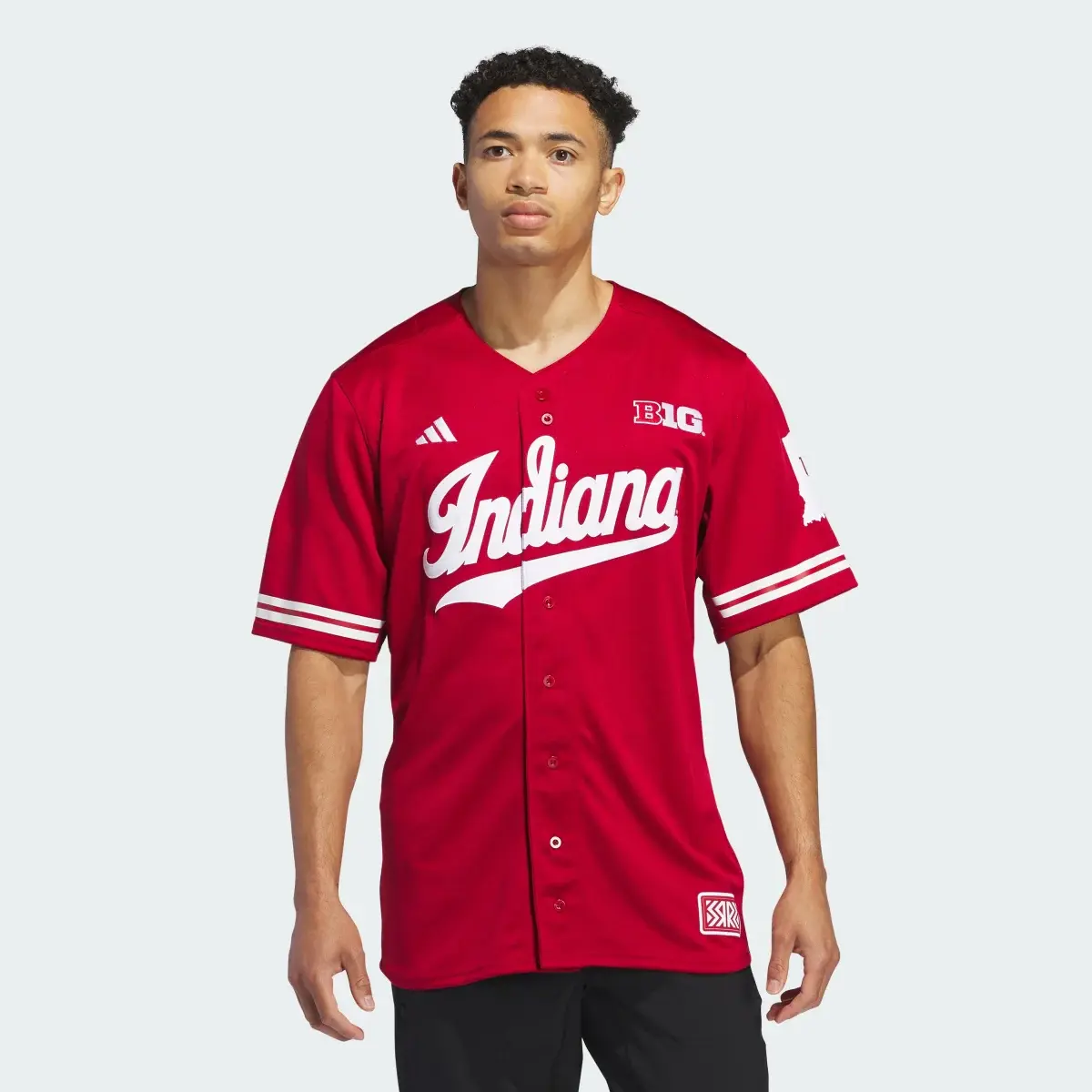 Adidas Indiana Reverse Retro Replica Baseball Jersey. 2