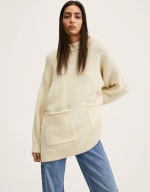 Sweter z dzianiny oversize
