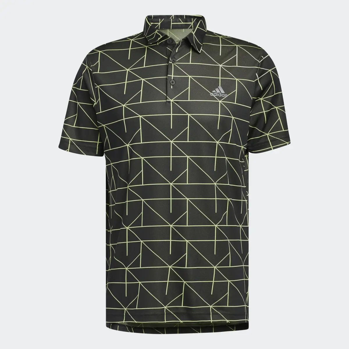 Adidas Jacquard Golf Polo Shirt. 1