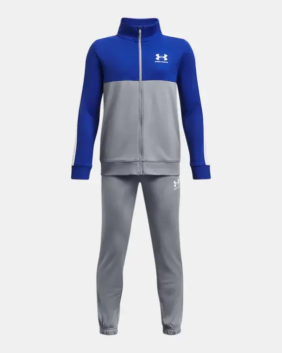 Under Armour Boys' UA Knit Colorblock Tracksuit. 1