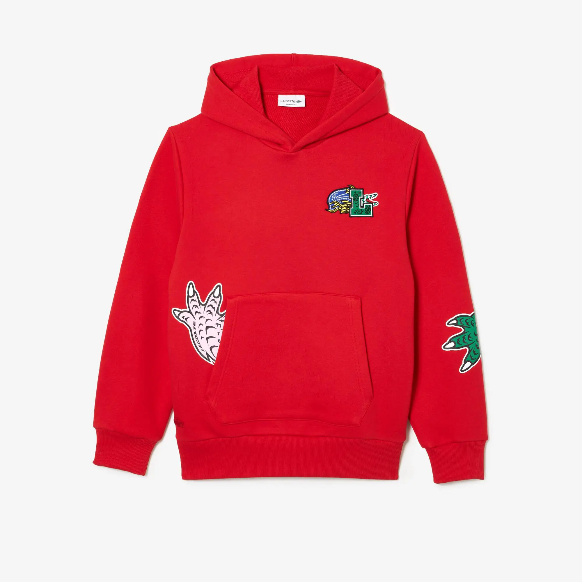 Lacoste Men's Lacoste Holiday Comic Effect Print Hooded Sweatshirt. 2