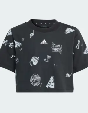 Adidas T-shirt court imprimé intégral Brand Love Enfants