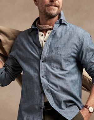 Albie Chambray Shirt blue