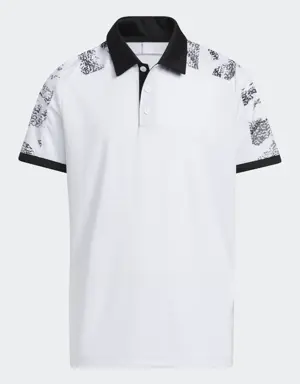 Printed Colorblock Golf Polo Shirt