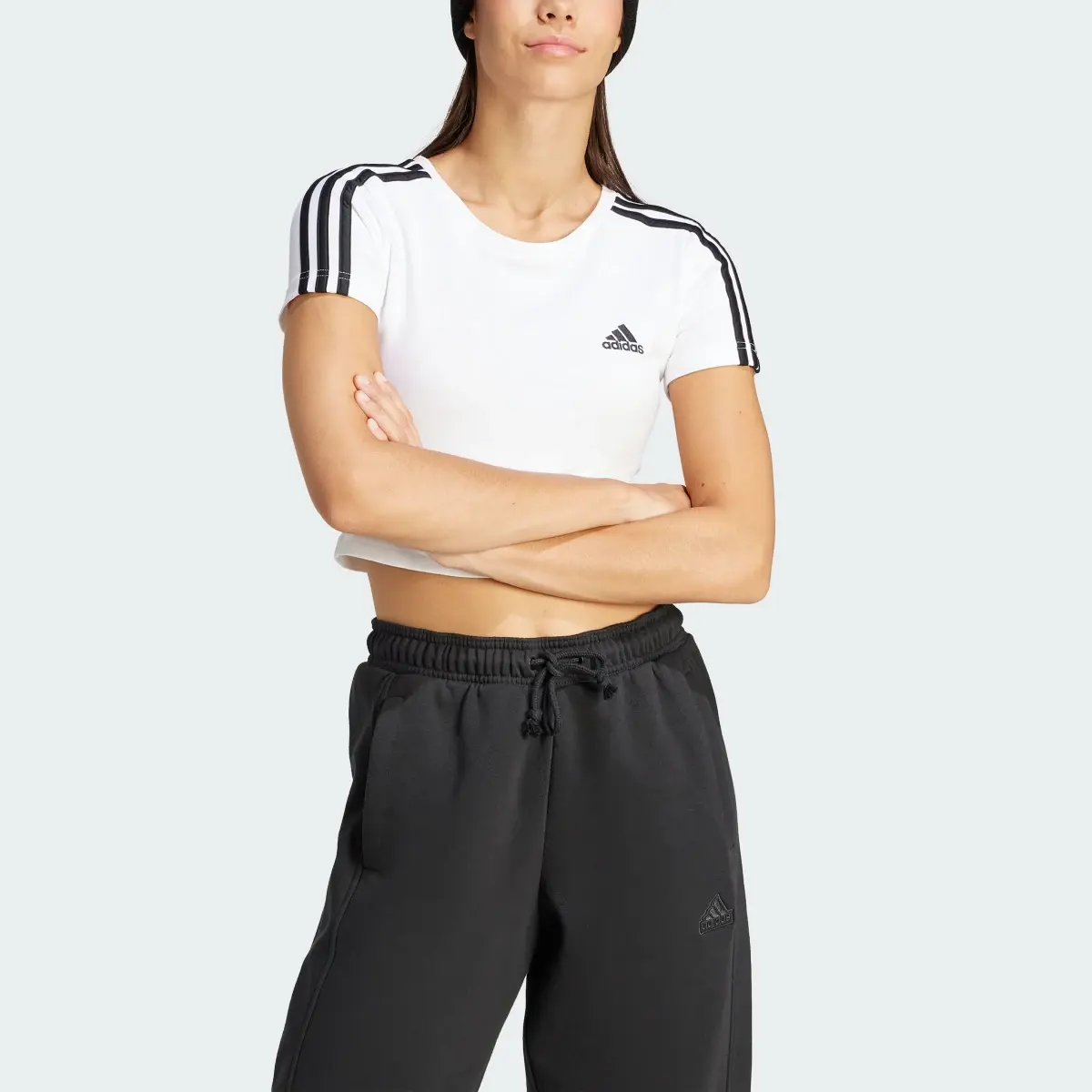 Adidas Essentials 3-Stripes Tee. 1