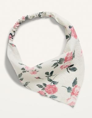 Old Navy Soft-Woven Headscarf Wrap for Kids pink