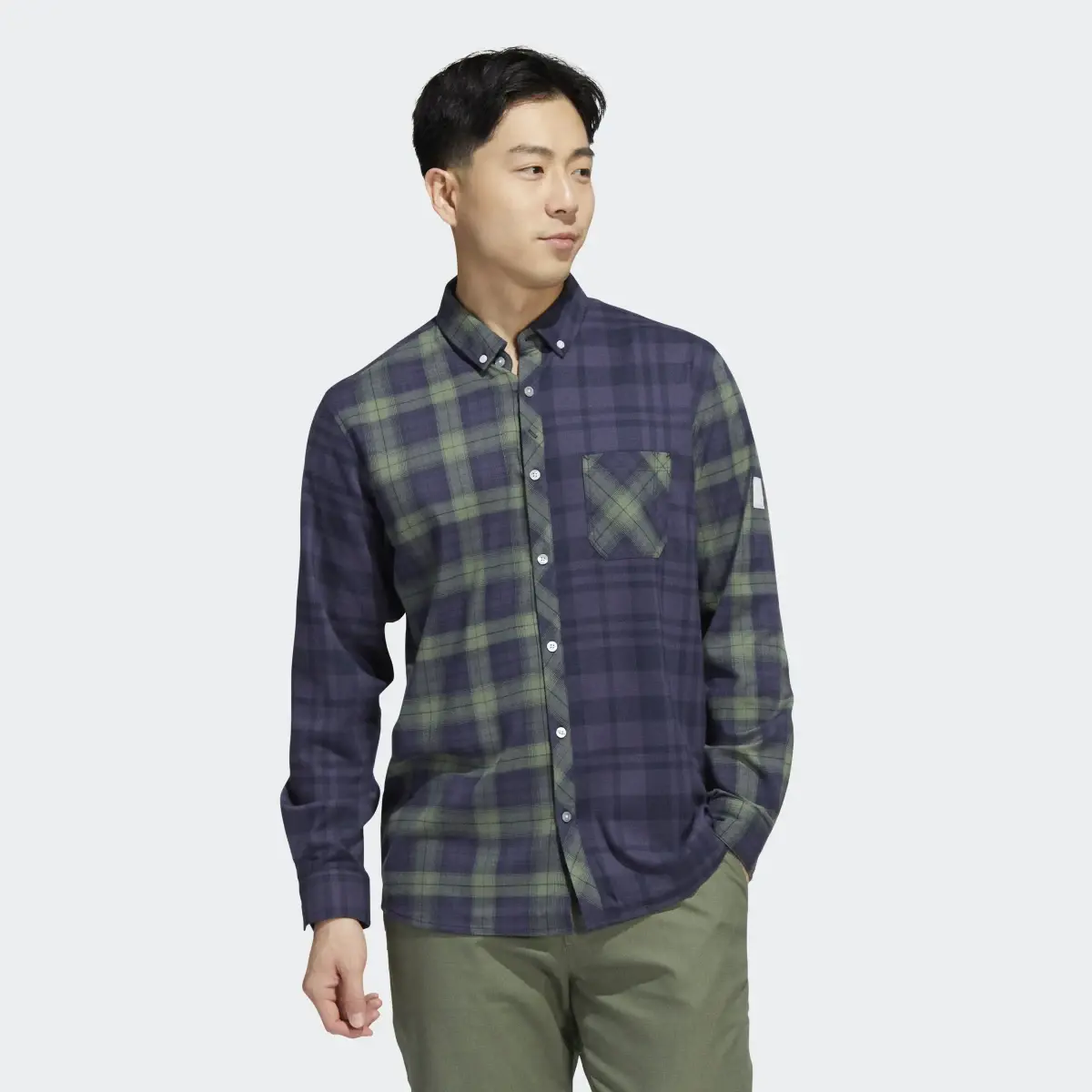 Adidas Adicross Flannel Long Sleeve Shirt. 2