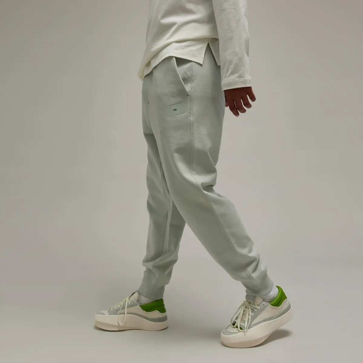 Adidas Y-3 Organic Cotton Terry Cuffed Pants. 2