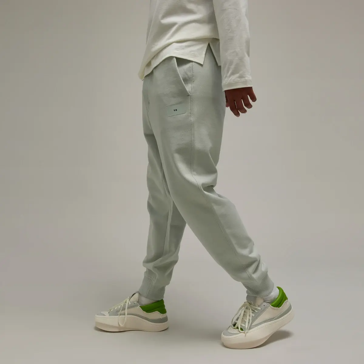 Adidas Y-3 Organic Cotton Terry Cuffed Joggers. 2