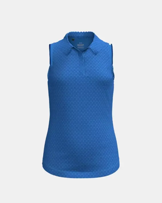 Under Armour Girls' UA Playoff Sleeveless Polo. 1