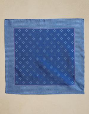 Tripp Silk Pocket Square blue