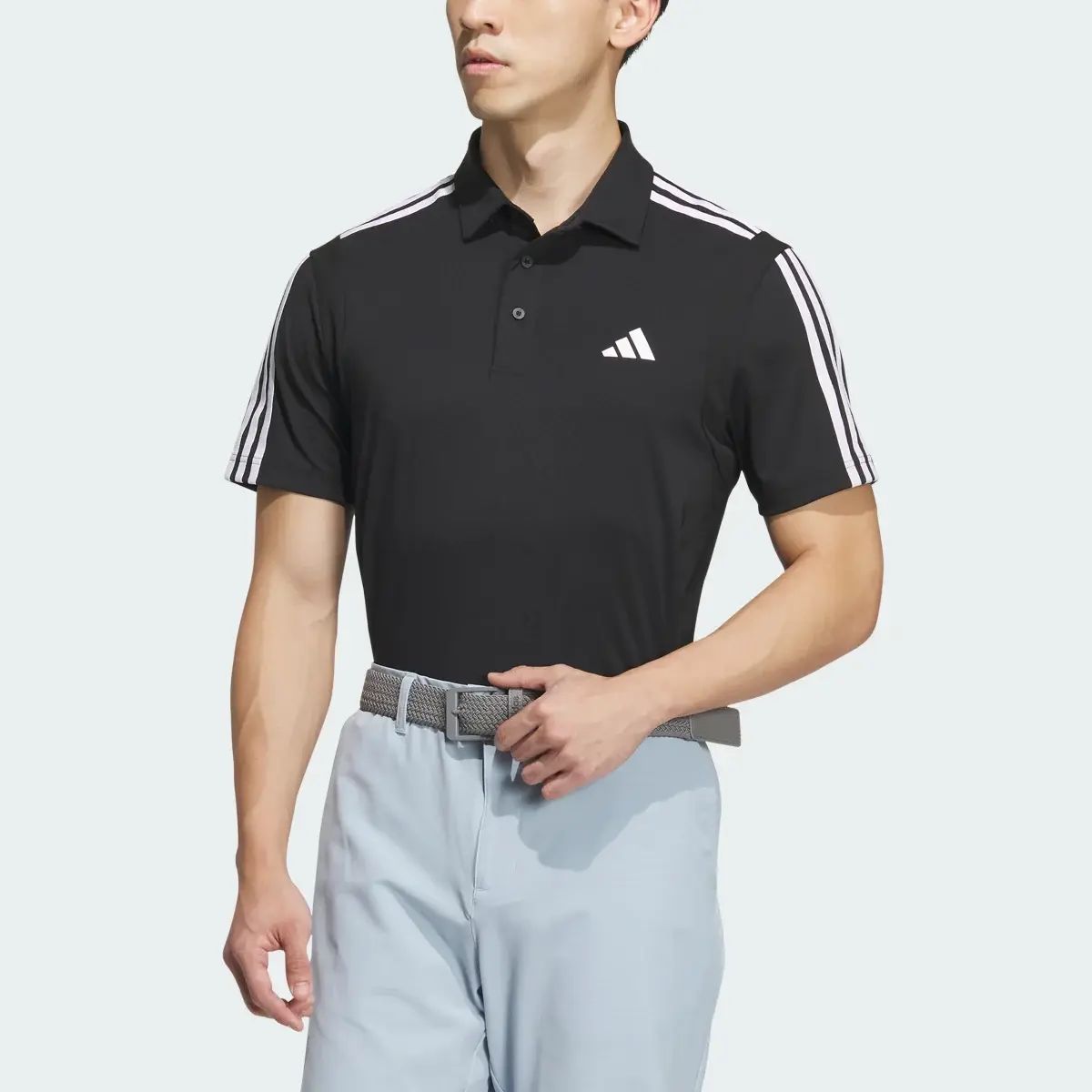 Adidas HEAT.RDY 3-Stripe Short Sleeve Polo Shirt. 1