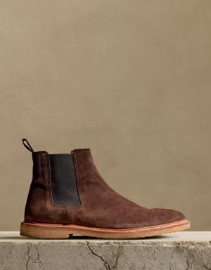 Tanner Suede Boot with Crepe-Sole brown