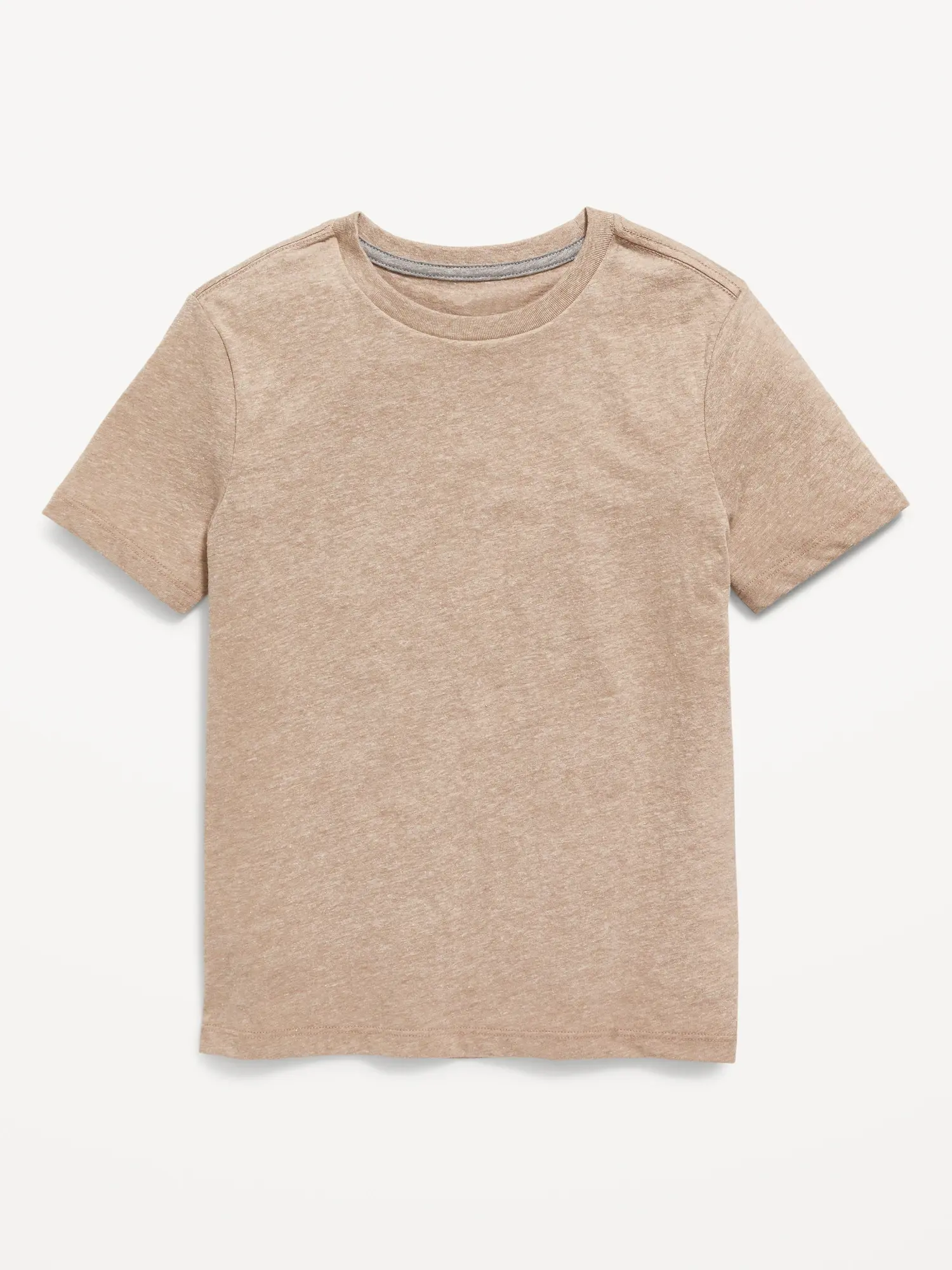 Old Navy Softest Short-Sleeve Solid T-Shirt for Boys brown. 1