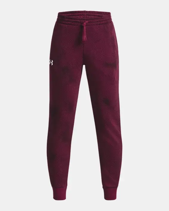 Under Armour Boys' UA Rival Fleece Printed Joggers. 1