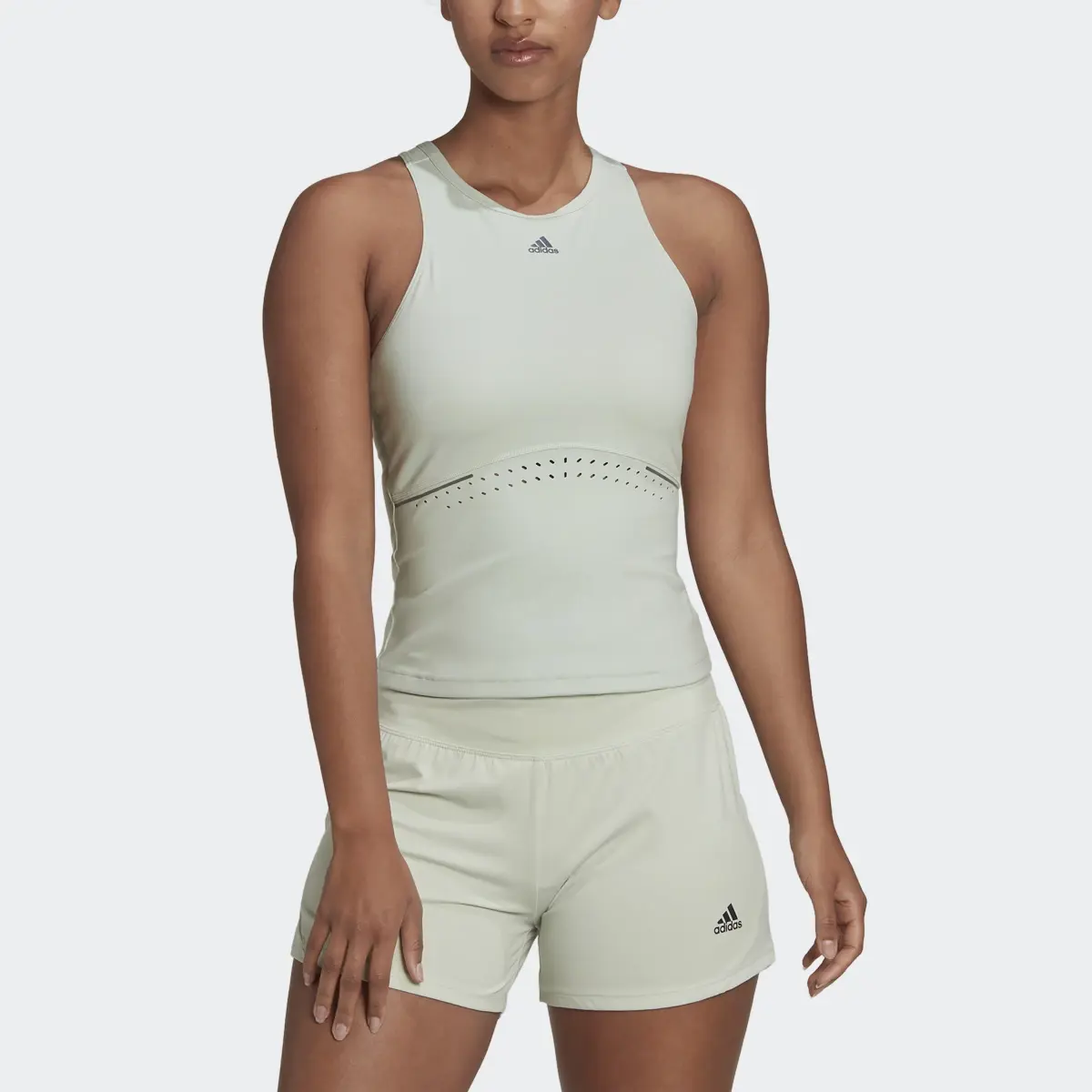 Adidas HIIT 45 Seconds Fitted Tank Top. 1