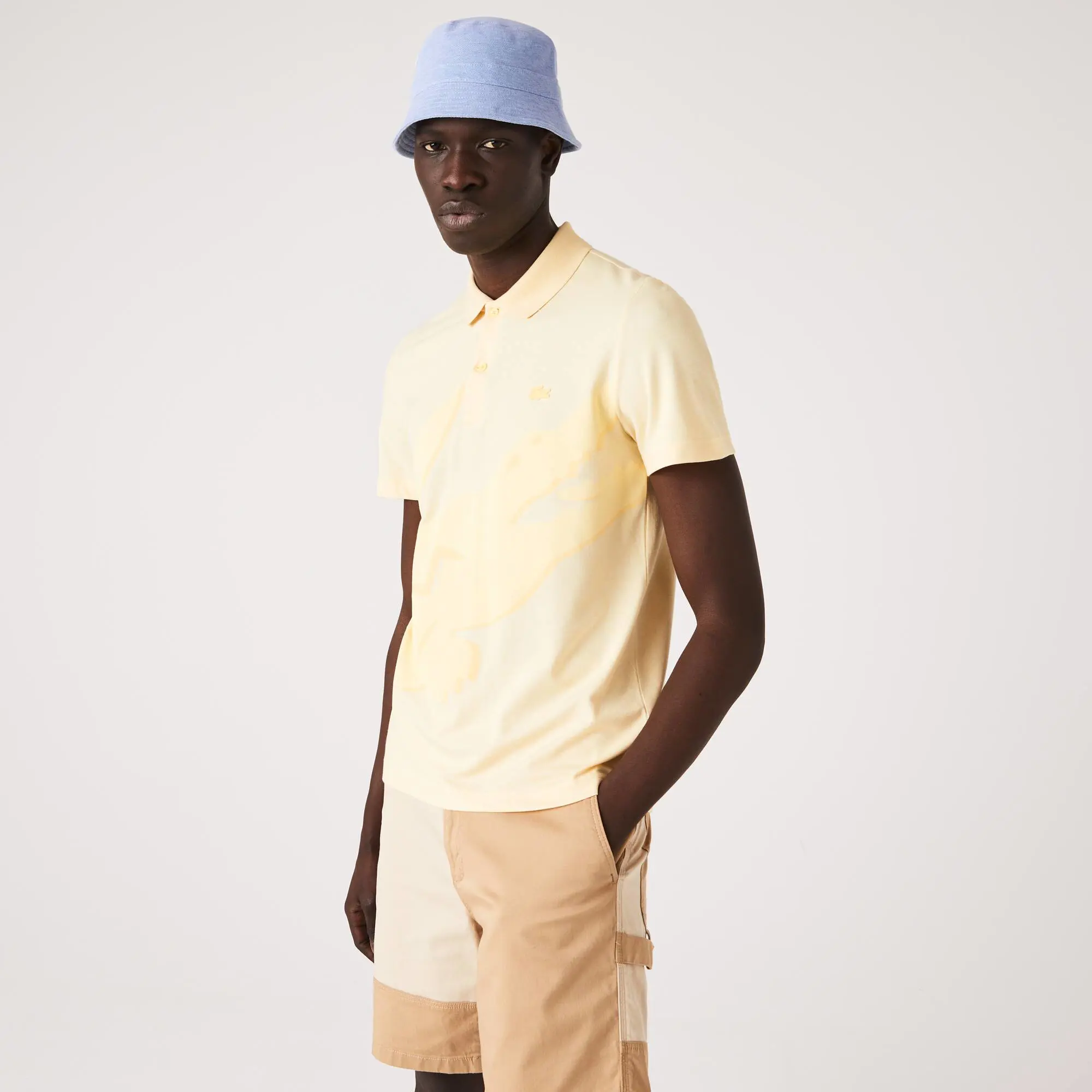 Lacoste Polo para hombre Lacoste de corte regular en algodón orgánico stretch. 1