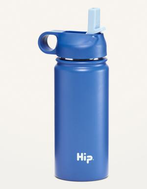 Hip® Insulated Water Bottle & Straw blue