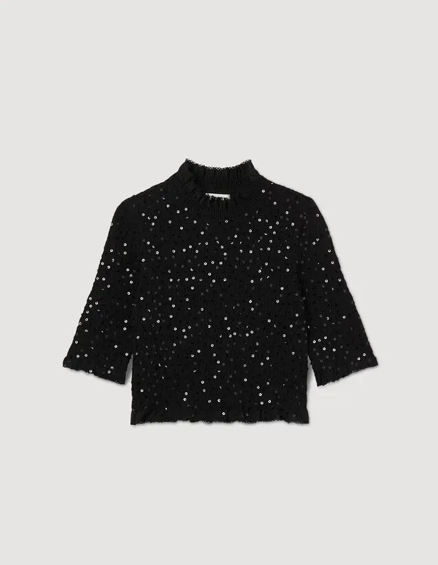 Sandro Sequin top Login to add to Wish list. 2