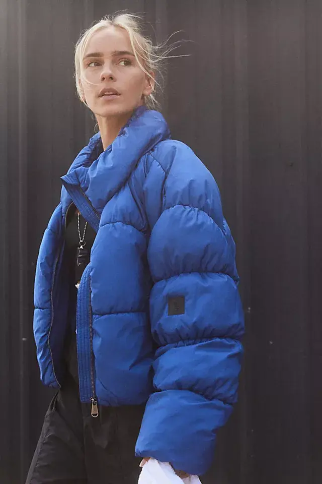 Free People In A Bubble Puffer Jacket. 2