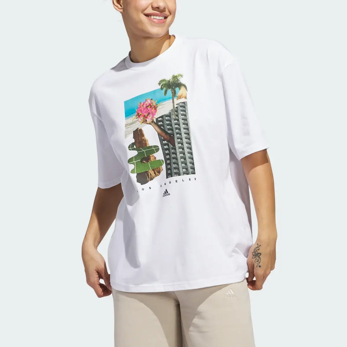 Adidas LA Graphic Tee. 1