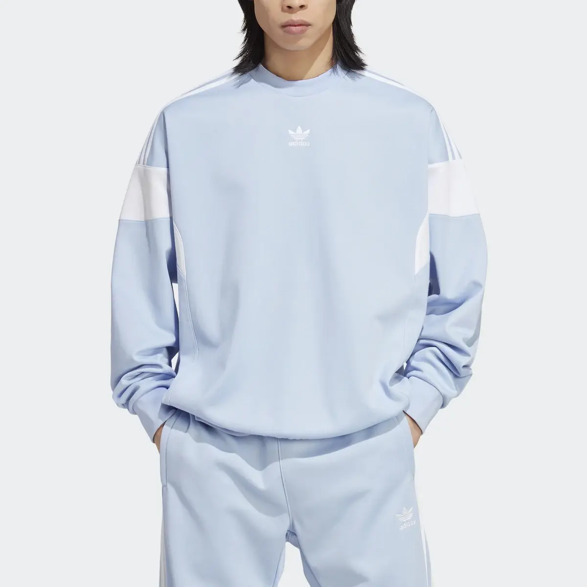 Adidas Sweat-shirt ras-du-cou Adicolor Classics Cut Line. 1