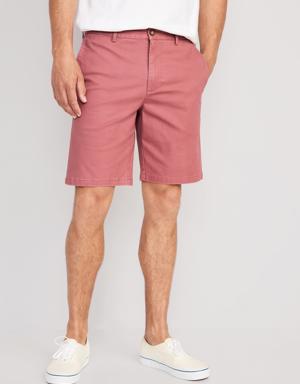 Old Navy Slim Built-In Flex Rotation Chino Shorts for Men -- 9-inch inseam red