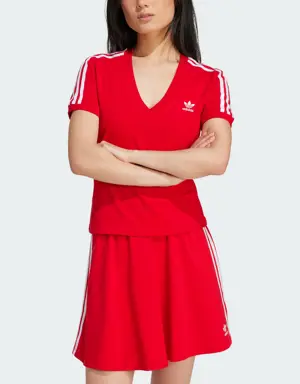 Adidas 3-Stripes V-Neck Slim Tee