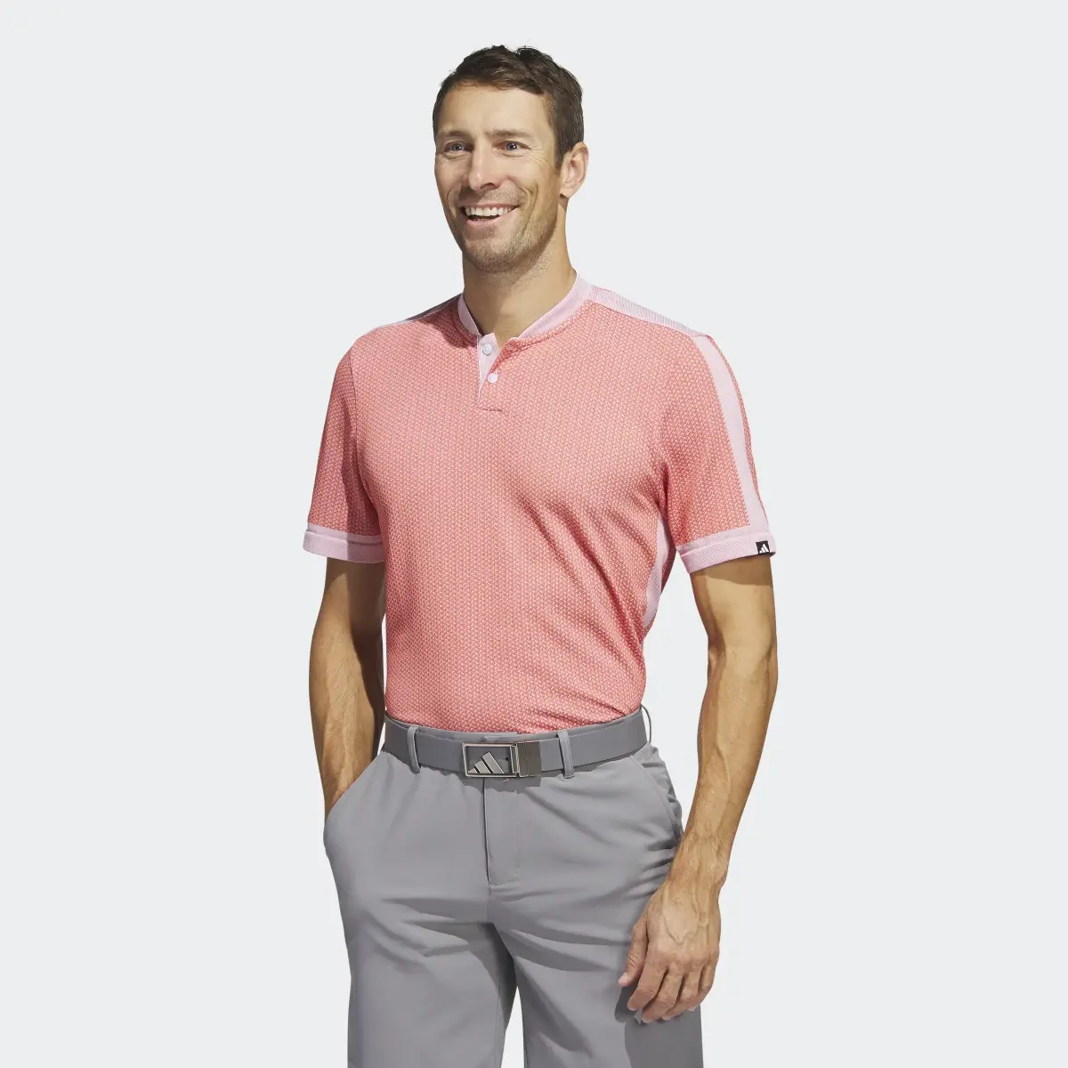 Adidas Ultimate365 Tour Textured PRIMEKNIT Golf Polo Shirt. 2
