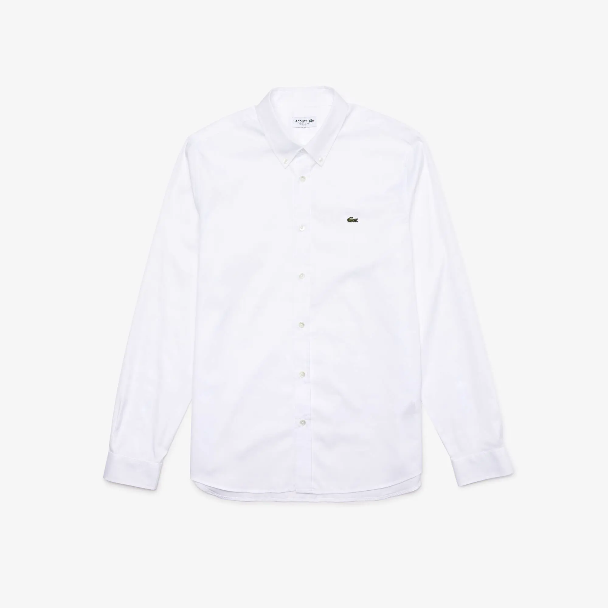 Lacoste Camisa de algodão de primeira qualidade regular fit para homem. 2