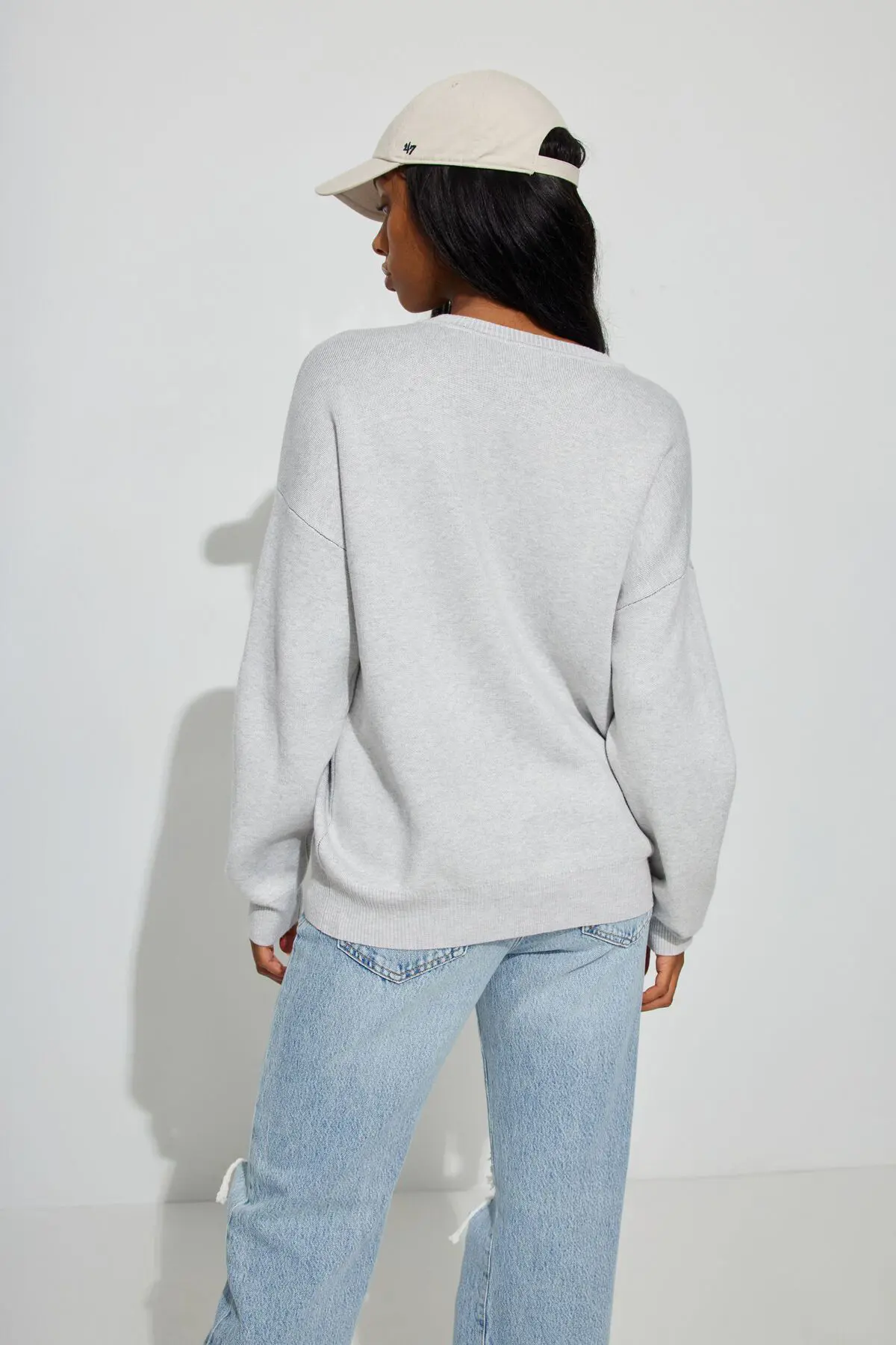 Garage Long Sleeve Jacquard Sweater. 3