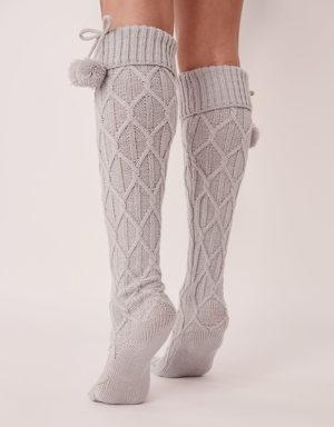 Cable Knit Knee-high Socks