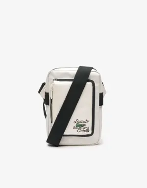 Lacoste Men’s Roland Garros Edition Contrast Print Vertical Messenger Bag